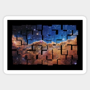 NASA JWST Carina Nebula imagery, tiled Sticker